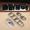 Silver 4X Door Window Lift Switch Panel Cover Trim For Honda HR-V HRV 2016-2019