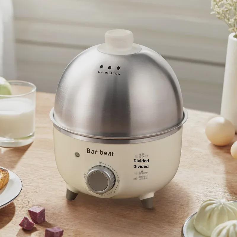 Bear ZDQ-B07C3 Nerezový vařič vajec: Automatické vypnutí, Mini napařovač vajec.