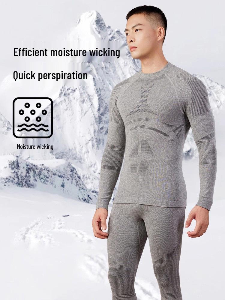 Men's & Women's Quick-Dry Thermal Base Layer Set: Antibacterial, Sweat-Wicking, Heat-Retaining for Autumn/Winter Outdoor Sports & Running
