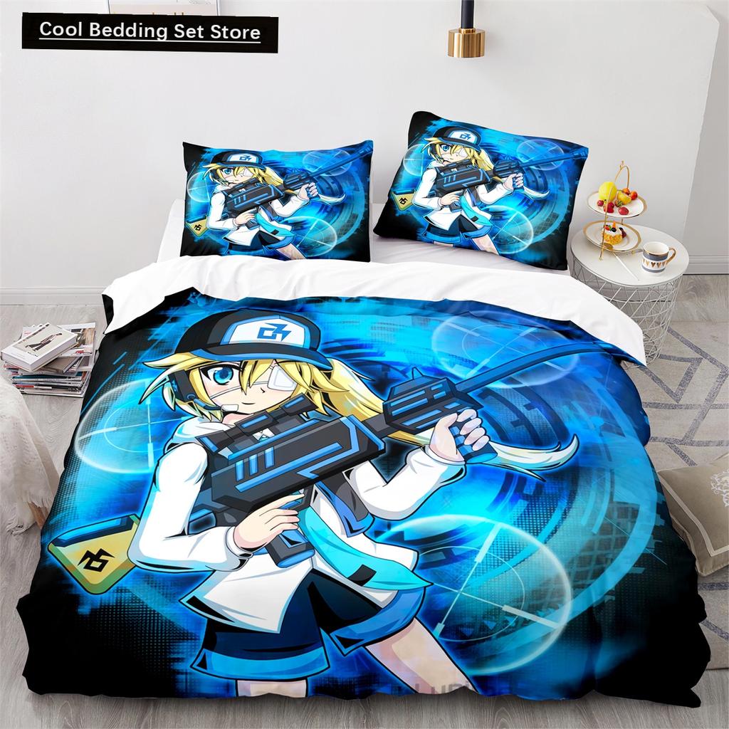 3D-tryckt Anime Gacha Life Påslakanset med örngott Polyester Tonåringar Barn Sängklädesset Full Queen King Size Sänglinne