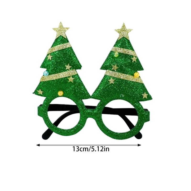 Creative Santa Beard Spectacles Glasses Frame for Christmas Celebration and Themed Event Cartoon Eyeglasses Eyewear