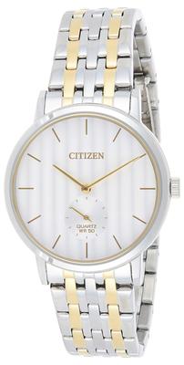 Citizen კვარცის ვერცხლისფერი ანალოგური ბიზნეს კვარცის საზღვარგარეთ მიტანა Citizen BE9174-55A მამაკაცის