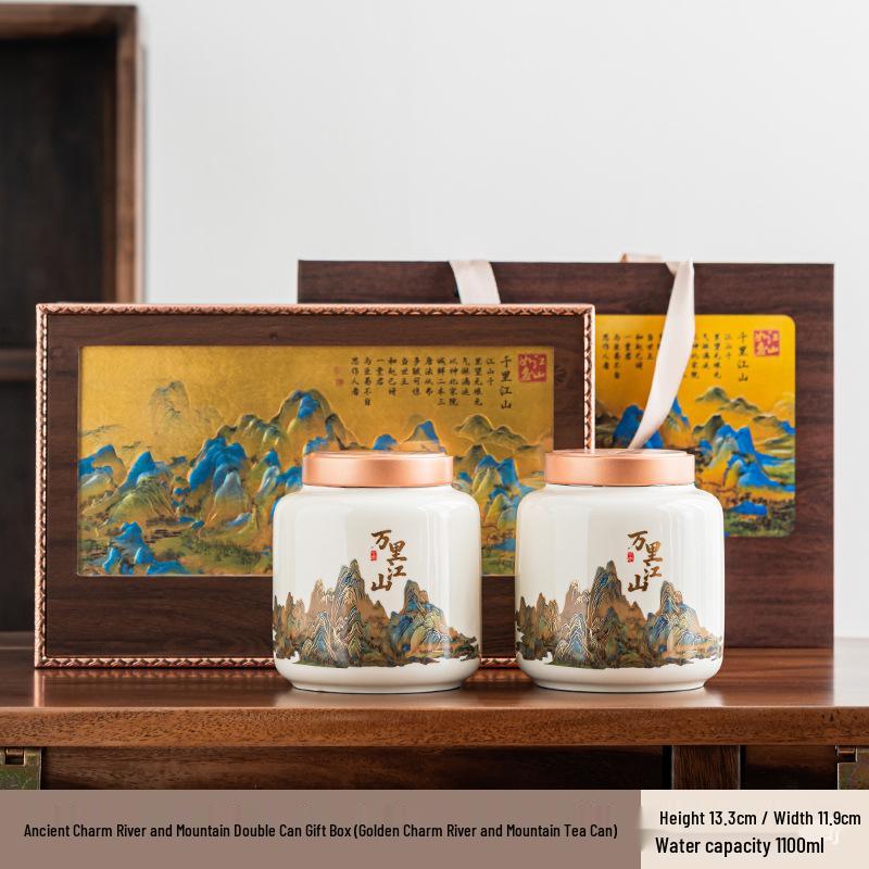 2026 Chinese Style High-Grade Tea Gift Box: Elegant Packaging for Pu er, Black, and Longjing White Teas