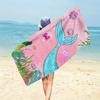 Mermaid Tail Design Beach Towel with Sea Creatures Suitable for Towels, Bath Towels, Beach Towels