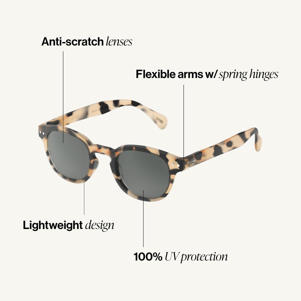 Izipij Sunglasses Light Tort Men's #C