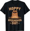 Funny Groundhog Day Shirt Woodchuck Happy Groundhog Day T-Shirt