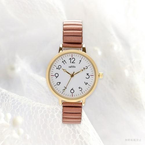 Fieldwork Women's Analog Watch with Bellows Strap, Stainless Steel, Pink, Maruru, YM118-2