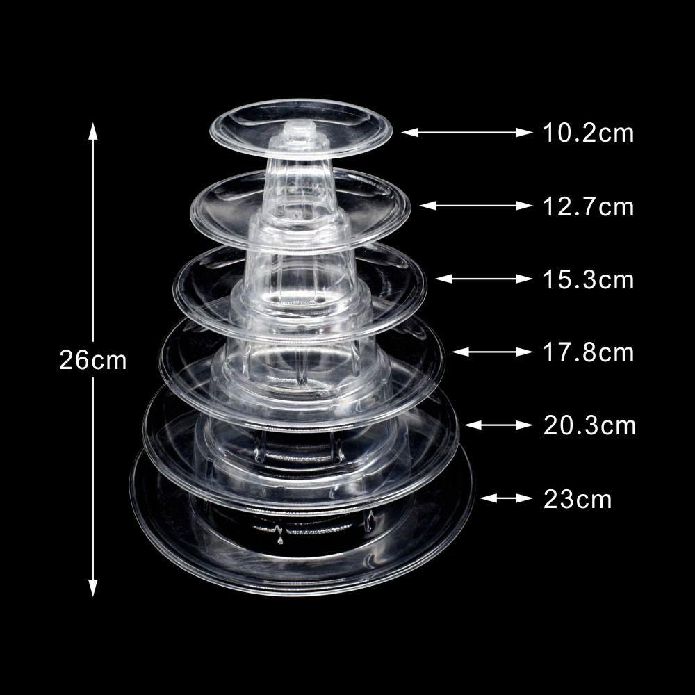 PET Material Macaron Display Stand Clear Cake Placing Rack Cupcake Tower Rack  Birthday C
