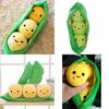 Cute Little Pea Plush Doll Set Soft And Fun Filled Toy Pods For Kids