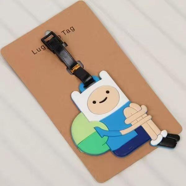 Etichetă moale din cauciuc pentru bagaje, cu desene animate: Bichon Maltez, Golden Retriever și Corgi