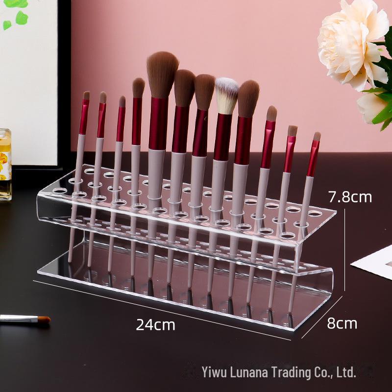 Transparente staubdichte Aufbewahrungsbox für Make-up-Pinsel & Augenbrauenstifte