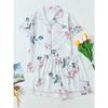 Summer Women Short Sleeve Top and Shorts 2 Piece Set Pajamas Female Fashion Casual Loose Sleepwear Bow Print Cardigan Pyamas Set