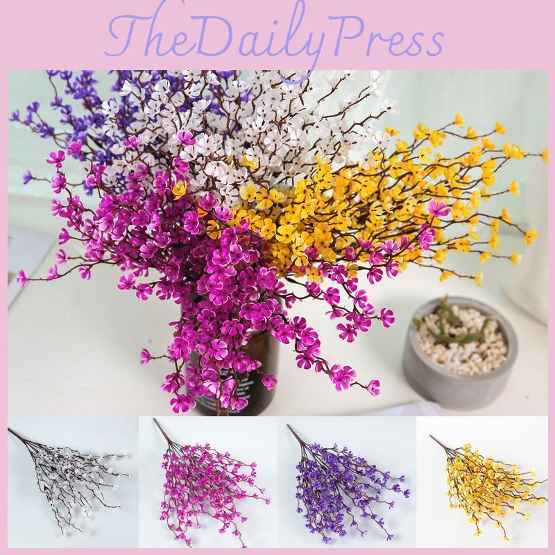 Lifelike Plum Blossom Artificial Flowers Perfect For Stylish Home And Event Decor