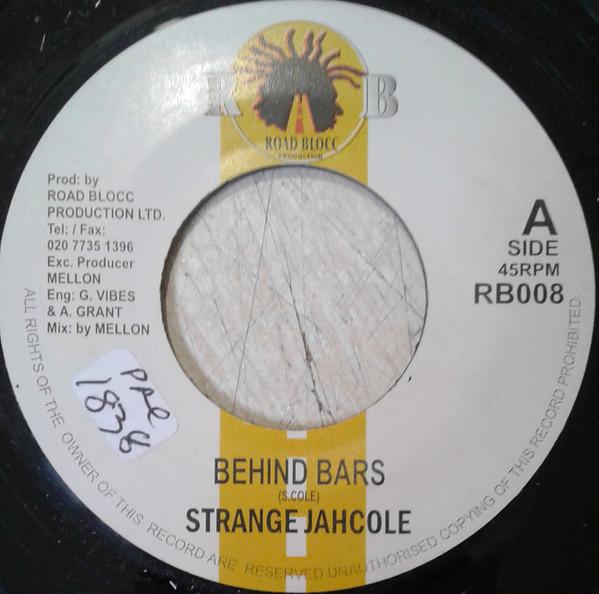

7inch Record STRANGER COLE Behind Bars RB008 Road Blocc Prod Jamaica Reggae Ska Dub Used