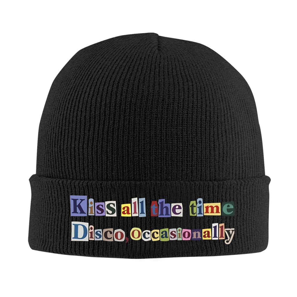 Kiss All The Time Disco Harrys Knitted Hat Beanie Autumn Winter Hat Warm Acrylic  Hip-hop Styles Caps Unisex Women Gifts,