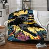 1pc Batman Hero Flannel Throw Blanket Lightweight Soft Warm All Season Blanket for Sofa, Bed, Travel, Camping L1024145