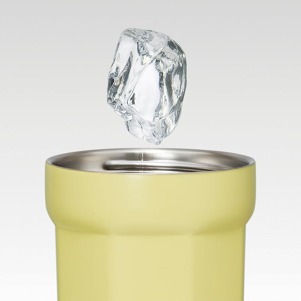 Skater Octagonal Stainless Steel Tumbler with Lid 350ml Vacuum Insulated Flap Lock Saffron Yellow Thermal/Cold SMVO4-A