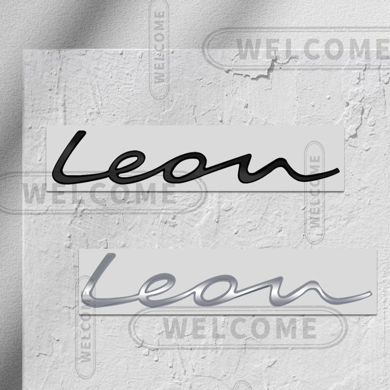 Emblema Lettere Auto Metallo 3D Per Logo Leon 5f MK3 MK2 Badge Adesivo Rame Opaco Decalcomanie Baule Accessori Styling