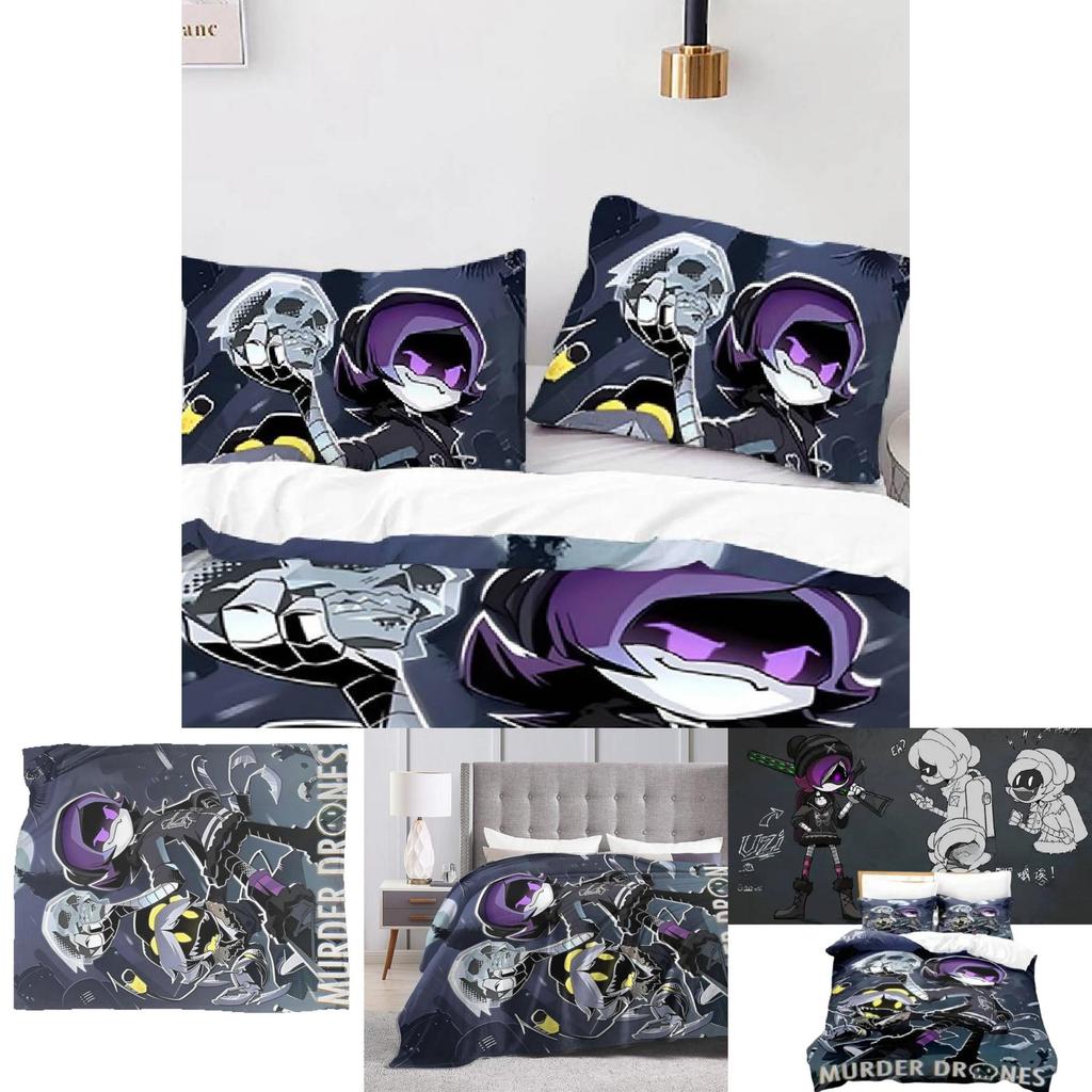Murder Drones Bedding Set With 3d Printed For Teen Bedroom Decor