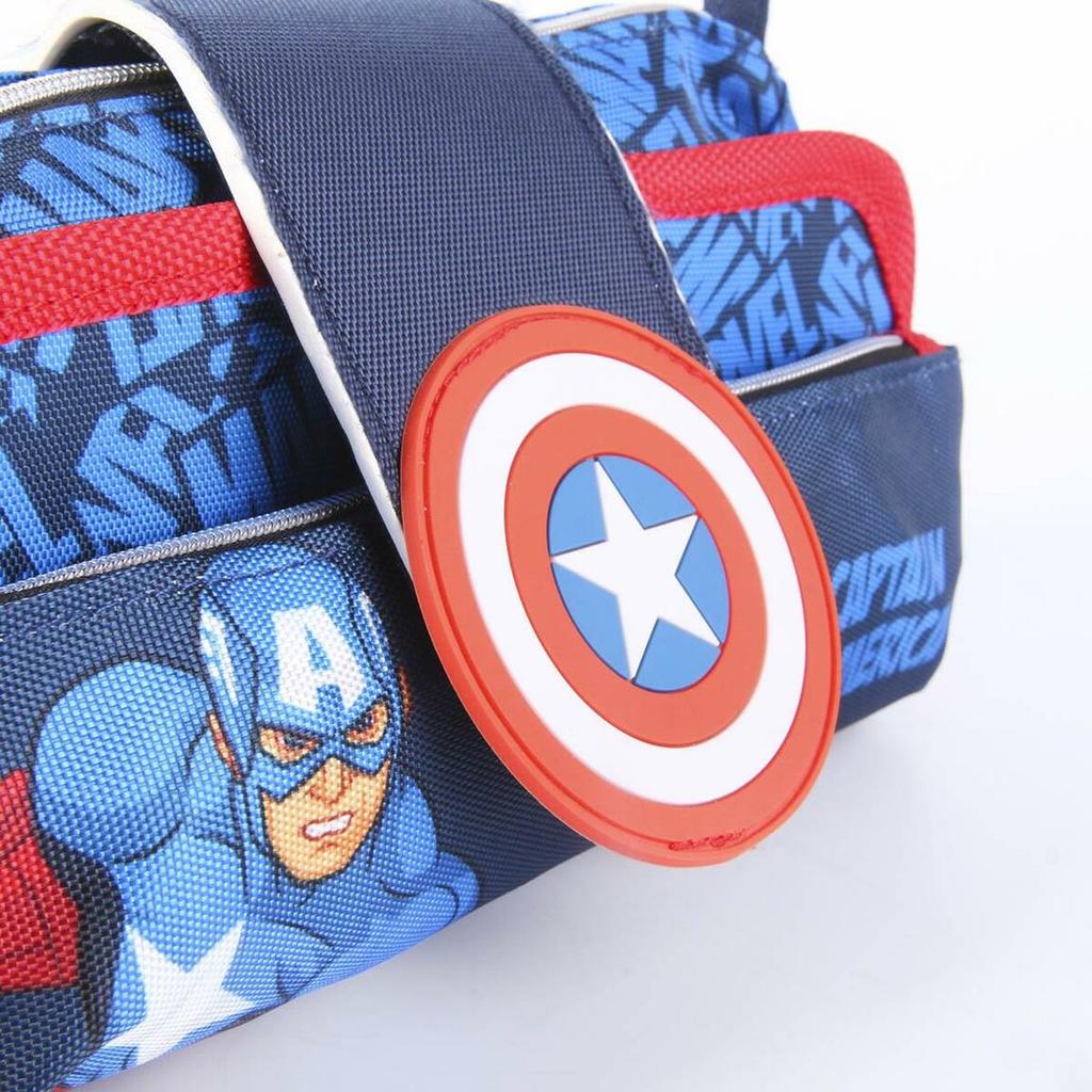 Trusa de creion Marvel Blue School (22 x 12 x 7 cm)