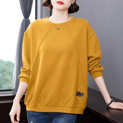 Damen Bedruckter Pullover   Frühling   Rundhals Pullover Mode   Pullover  Locker  Langarm Oberteil