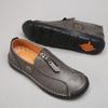 Herren Leder Sneaker Slipper Freizeitschuhe Handgefertigt Loafer Mokassins Atmungsaktive Flats Werkzeugschuhe Übergröße 39-48