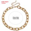 Accessories, Exaggerated Single-Layer Fringed Hip-Hop Style Necklaces For Women, Simple Retro Metal Thick Chain Necklaces