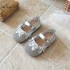 Children's Princess Shoes Soft Sole Spring Summer New Breathable Mesh Children's PU Leather Shoes Fashion Baby Sandals