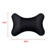 2Pcs Car PU Leather Knitted Pillows Headrest Neck Rest Cushion Support Seat Accessories Auto Safety Pillow Universal Decoration