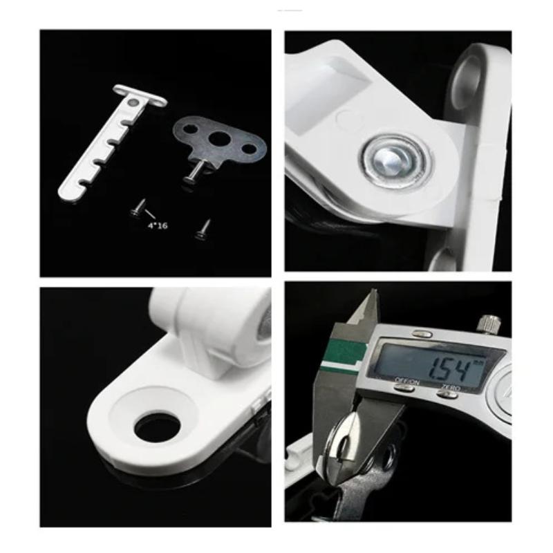  Inner Window Limiter Latch Position Stopper Casement Wind Brace Home Security Door Windows Sash Lock Child Safety Protection