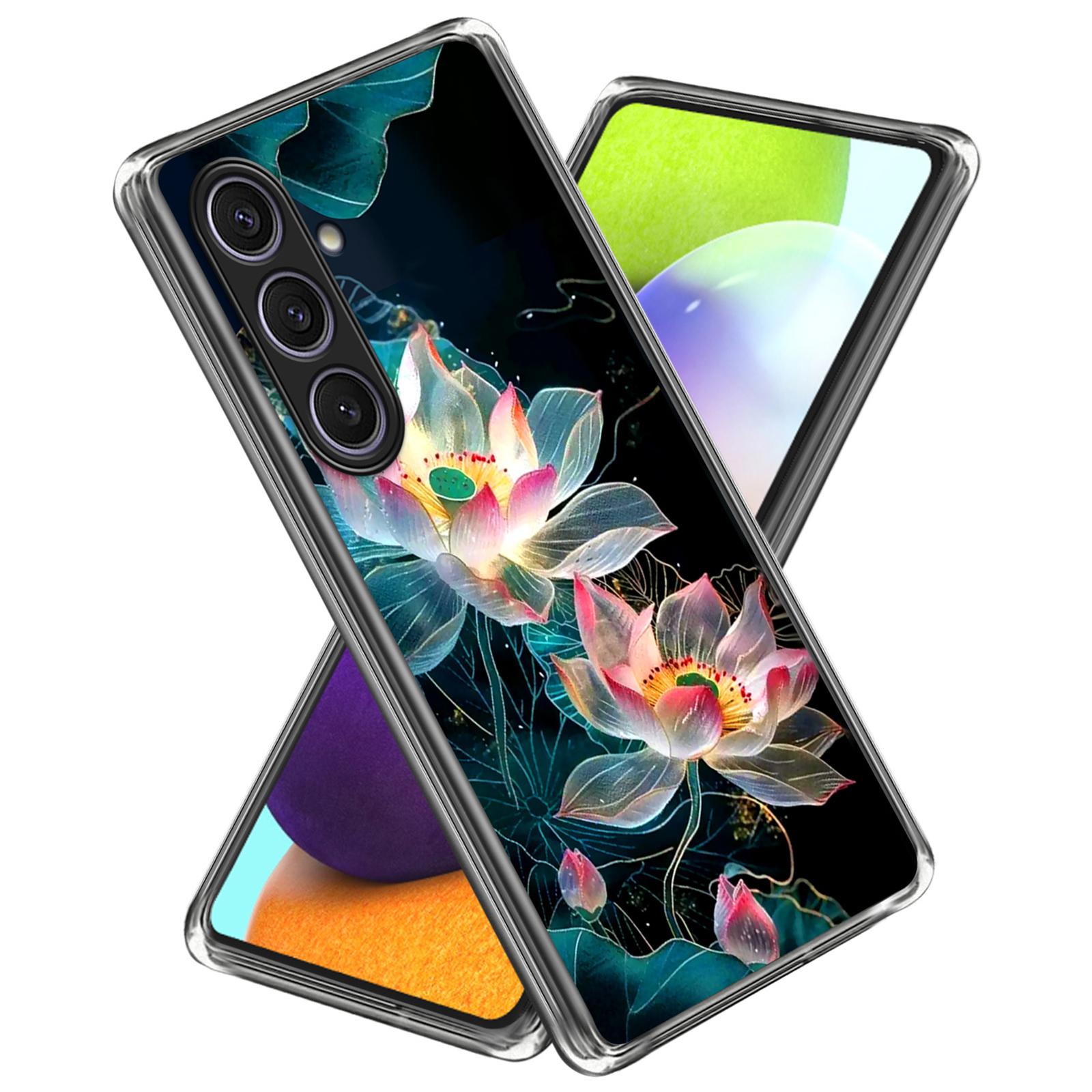 

Для Samsung Galaxy S25+ Чохол з принтом, протиударний чохол для телефону з ТПУ Crystal Lotus