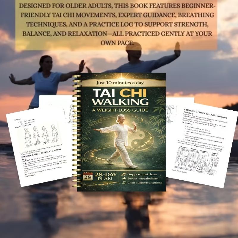 New Walking Transformation Challenge For Elderly 28-Day Sequential Exercise Plan Only 10 Minutes Daily Easy 4-week Program Book