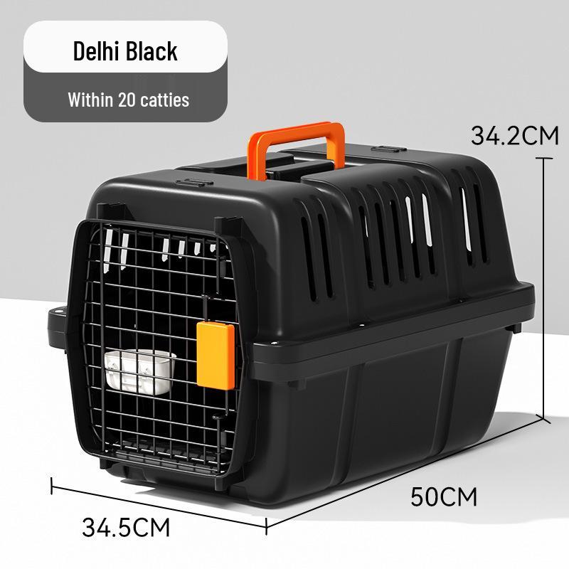 Portable Pet Airline Crate for Small & Medium Cats and Dogs