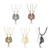 Fashion Angel Devil Couple Pendant Necklace Wing Magnet Lover Chain Party Favors