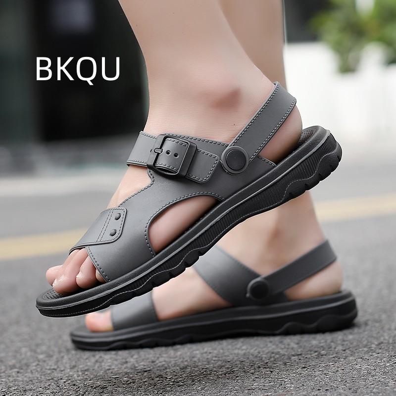 

trend Men s Summer Sandals Casual Lightweight Non-slip Water Proof Round Toe Flat Heel Slip-on Fashion Breathable Outdoor Summer Main