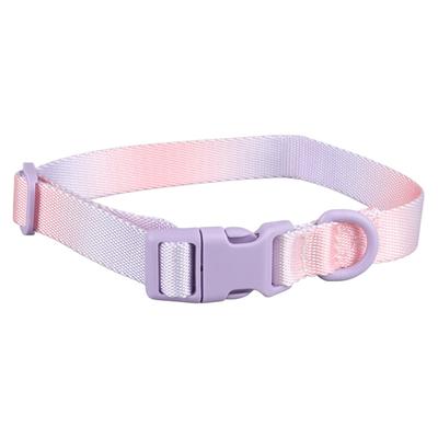 Modisches Buntes Hundehalsband Verstellbares Hundehalsband Langlebiges Bequemes Polyester Haustierhalsband für Draußen Dekoration