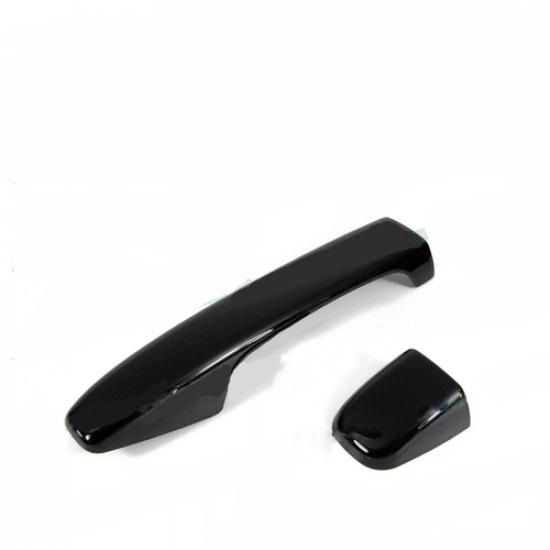 For 12-16 Subaru Impreza Glossy Black Smart Keyless Side Door Handle Cover Trim