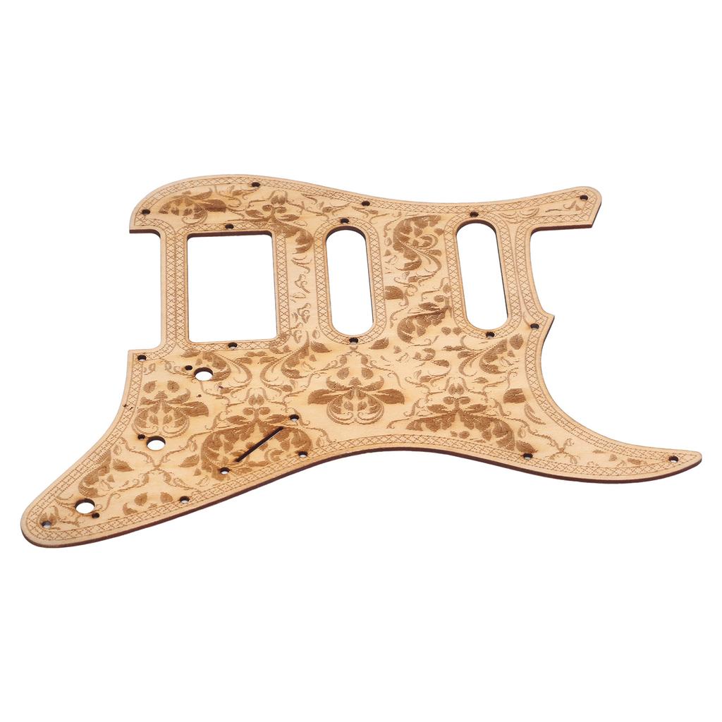 Electric Guitar Pickguard Maple Wood Carving Anti Scratch Guard Plate for ST Guitar