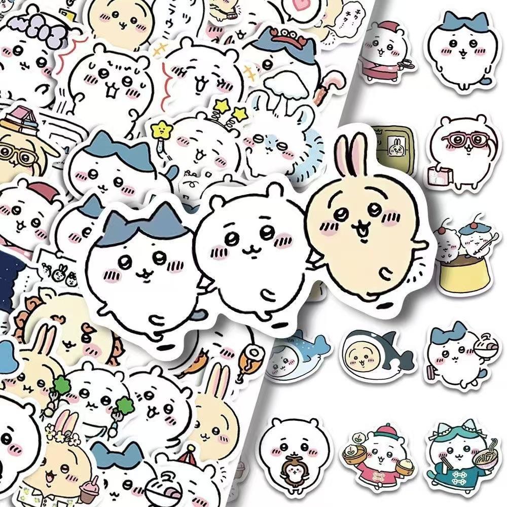 back to school anime stickers chiikawa cartoon original cute notebook decoration accessories girls holiday gifts children gifts