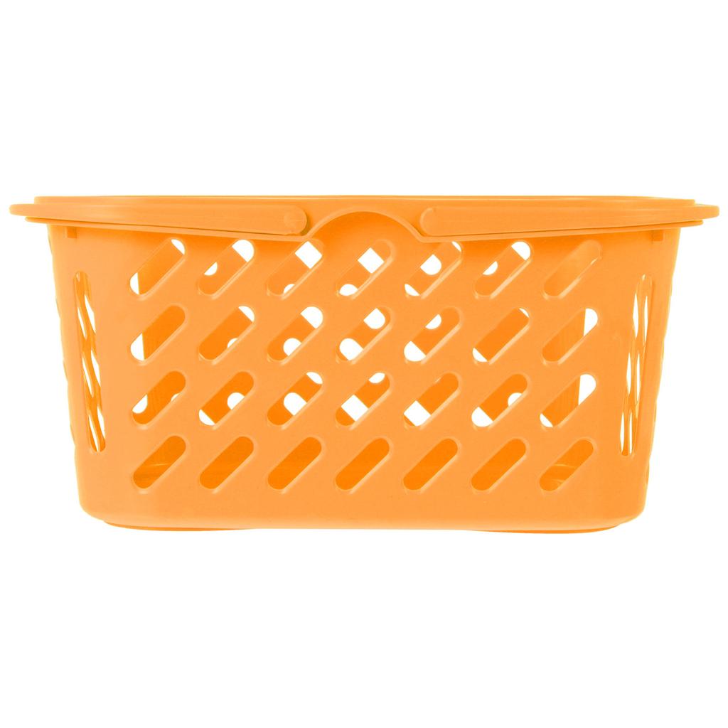 Cesto da Shopping in Plastica con Manici Doppi Ispessiti Cesto portaoggetti di Grande Capacità Organizzatore Portatile per la Spesa Fornitura per Supermercato