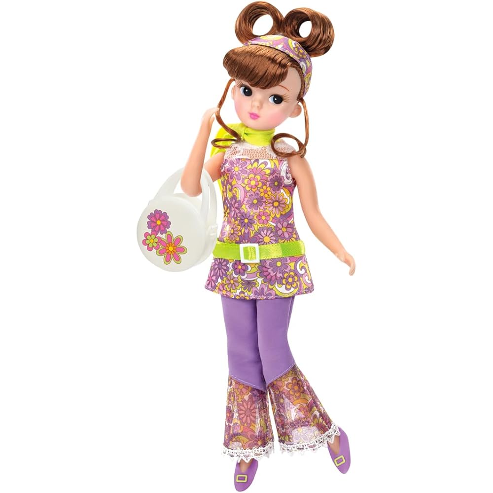 

Takara Tomy Licca-chan Retro Doll Margaret Go-Go Dress-Up Toy for Pretend Play Ages 3 and Up