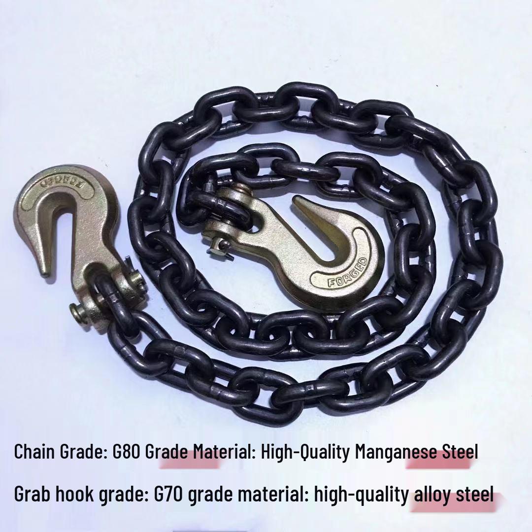 

Manganese Steel Double Grab Lifting Chain Hook for Forklifts and Stone Binding