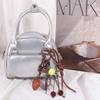 Backpack Decor Tennis Keychain Leather Korean Charm Rope Keyring  Women Girl