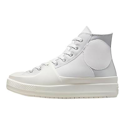 Chuck Taylor All Star Construct Colorblock Lässige High-Top-Canvas-Schuhe Unisex Silber Weiß