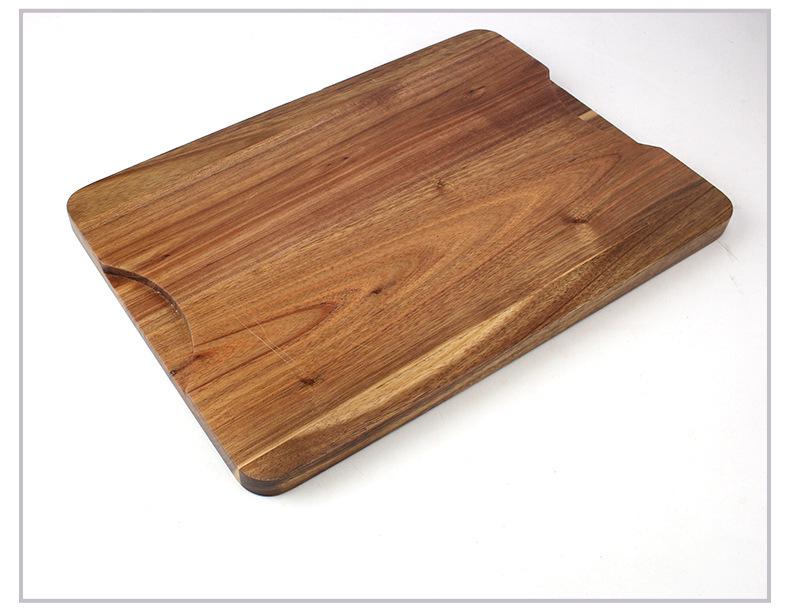Acacia Wood Double-Sided Grooved Chopping and Cutting Board for Kitchen Use