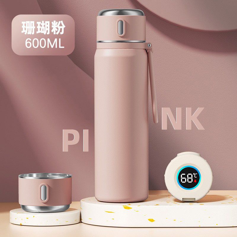Large-Capacity Thermos Cup for Women, High Aesthetic Value, 2025 New Model, Portable Tea Brewing Cup for Male Students, 316 Stainless Steel Water Cup
