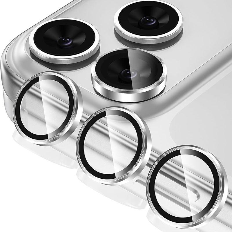 Protetor de Câmera de Metal e Vidro para IPhone 17Pro Max Air 16 15 14 17 Pro 17 ProMax 16 Plus Lente Capa de Anel de Vidro Temperado para IPhone17 Pro Max Capa de Lente