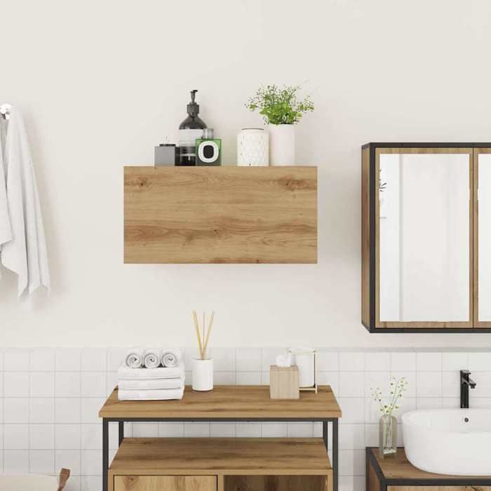 VidaXL Wall-mounted Bathroom Cabinet Artisan Oak Engineered Wood 860066