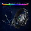 5.3 Słuchawki do gier e-sportowych z trzema trybami i wtykanym mikrofonem, efekt świetlny RGB, słuchawki Bluetooth z redukcją szumów nausznych