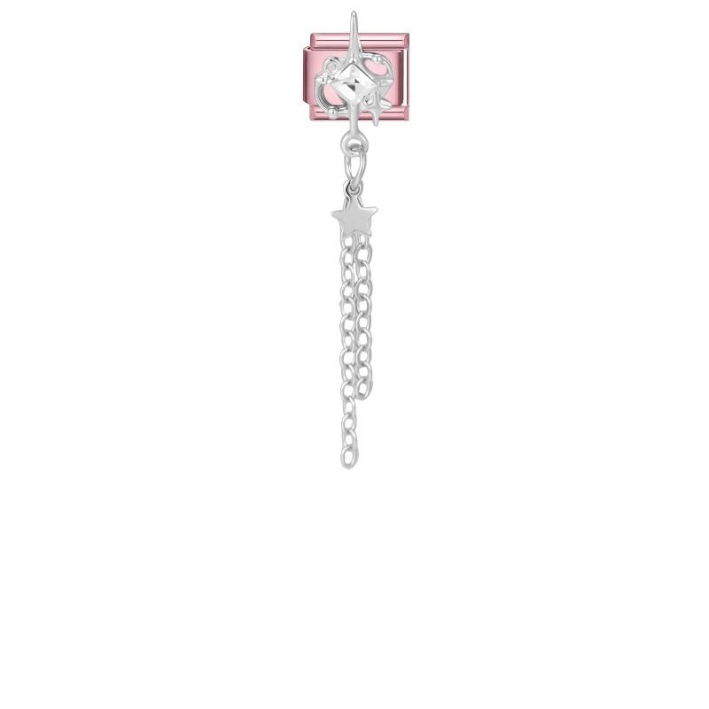 Cute Bow Knot Heart Moon Butterfly Star Candy Flower Italian Charm Links Fit 9MM Stainless Steel Bracelet Girls' DIY Making Gift